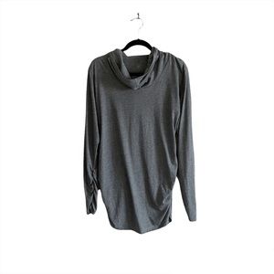 Lucy Athleisure Loungewear Cowl Hoodie Hooded Pullover Sweatshirt Stretch Large